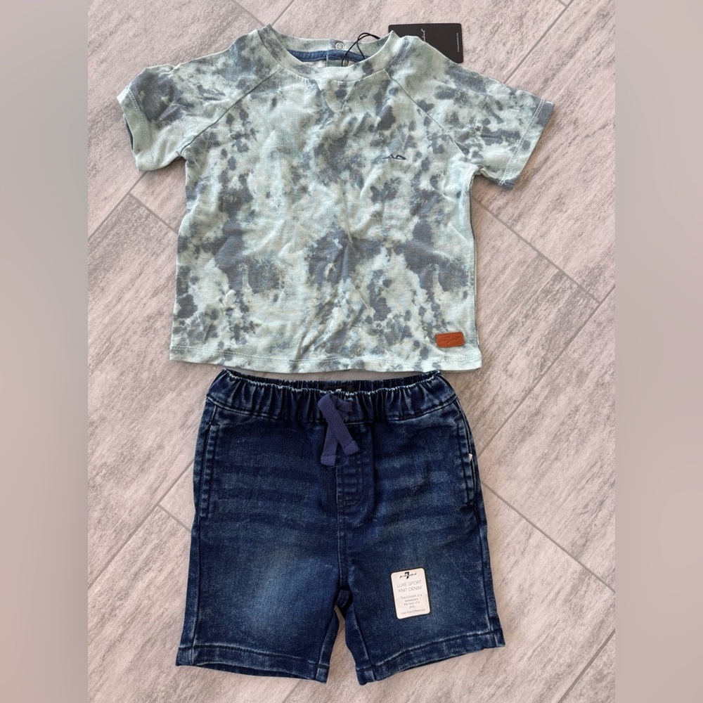 NWT Boy set of shirt and shorts